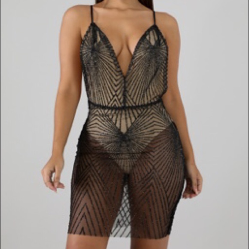 Black Sheer dress